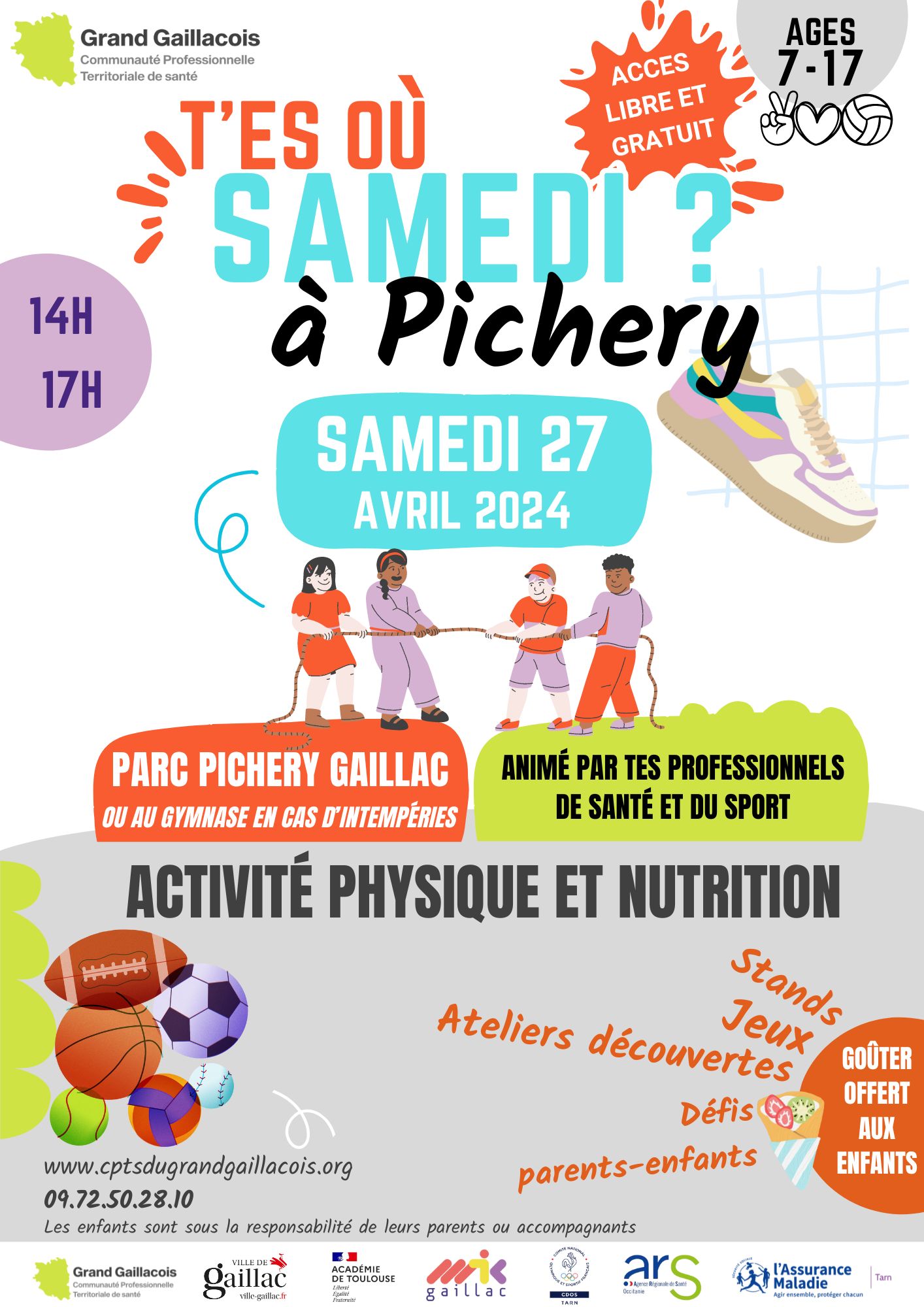 T’es où samedi ? Activité physique et nutrition de 7 à 17 ans – Copy